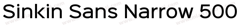 Sinkin Sans Narrow 500 Medium字体转换